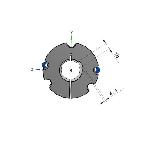 Moyeu amovible type 4545 - Ø Arbre 65mm