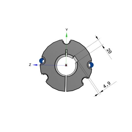 Moyeu amovible type 4545 - Ø Arbre 70mm