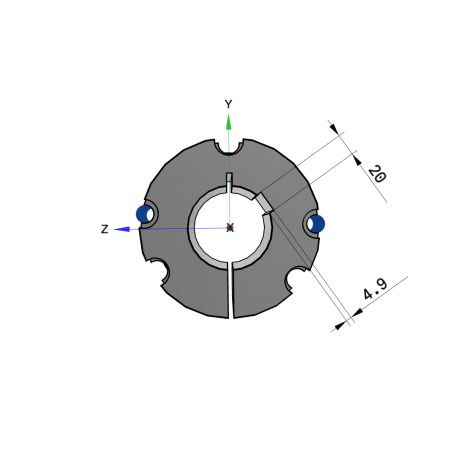 Moyeu amovible type 4545 - Ø Arbre 75mm
