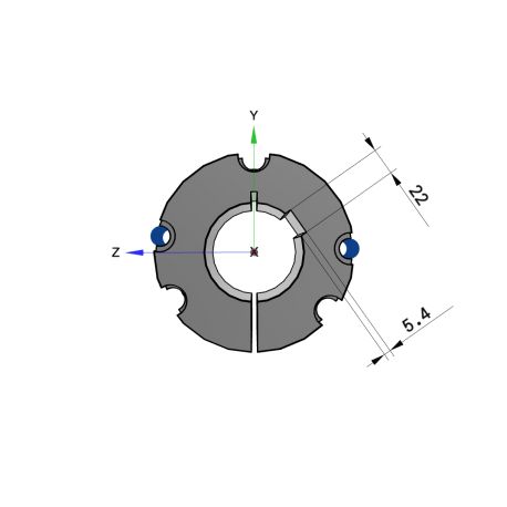 Moyeu amovible type 4545 - Ø Arbre 80mm