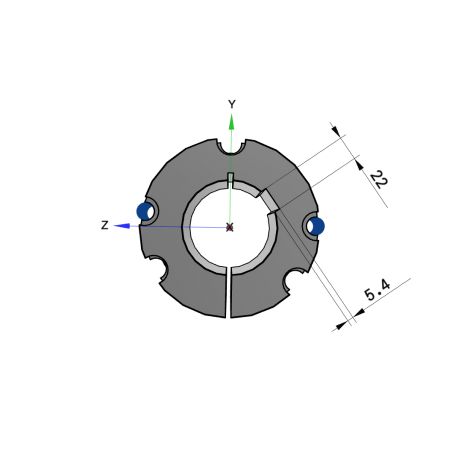 Moyeu amovible type 4545 - Ø Arbre 85mm
