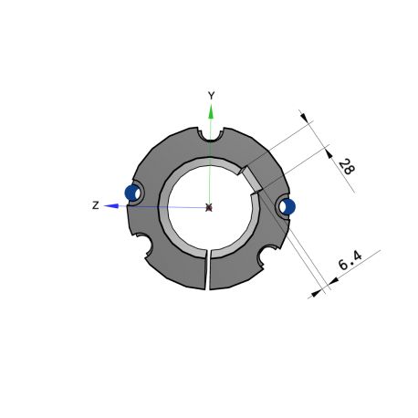 Moyeu amovible type 4545 - Ø Arbre 100mm