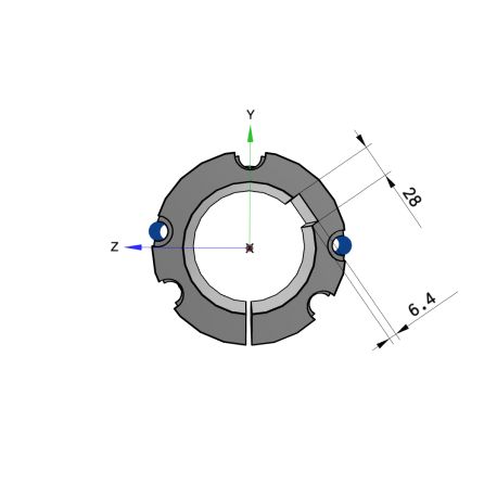 Moyeu amovible type 4545 - Ø Arbre 110mm