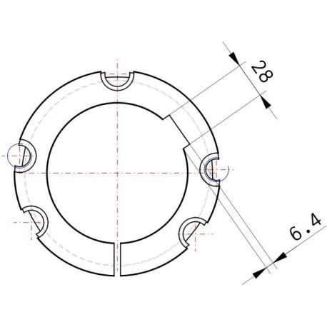 Moyeu amovible type 4545 - Ø Arbre 110mm