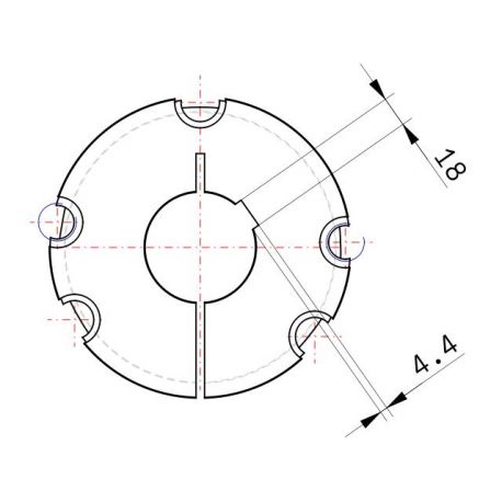 Moyeu amovible type 5050 - Ø Arbre 65mm