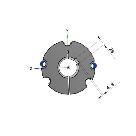 Moyeu amovible type 5050 - Ø Arbre 70mm