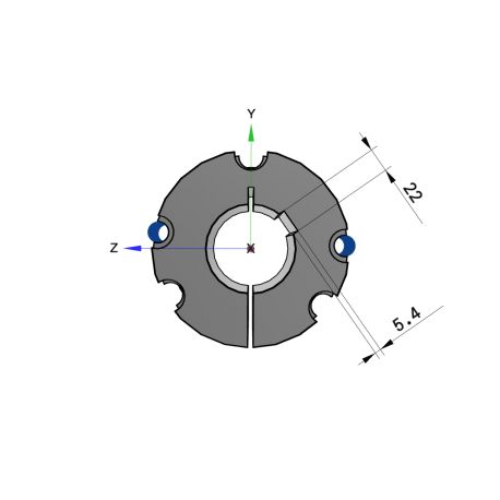 Moyeu amovible type 5050 - Ø Arbre 80mm