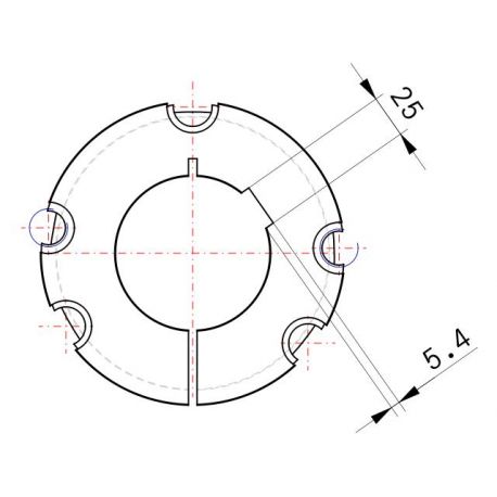 Moyeu amovible type 5050 - Ø Arbre 90mm
