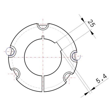 Moyeu amovible type 5050 - Ø Arbre 95mm