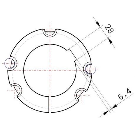 Moyeu amovible type 5050 - Ø Arbre 110mm