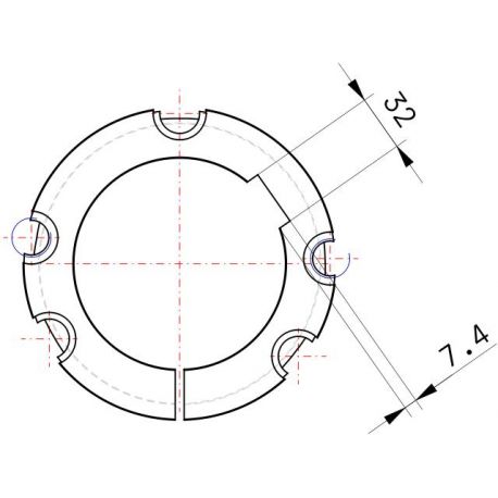 Moyeu amovible type 5050 - Ø Arbre 120mm