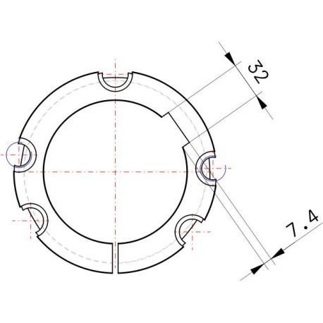 Moyeu amovible type 5050 - Ø Arbre 125mm