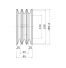 Poulie trapézoïdale SPC / C - 3 gorges - Ø180 mm - Moyeu amovible 2517 - Fonte