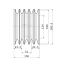 Poulie trapézoïdale SPC / C - 5 gorges - Ø180 mm - Moyeu amovible 3020 - Fonte
