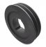 Poulie trapézoïdale SPC / C - 2 gorges - Ø200 mm - Moyeu amovible 2517 - Fonte