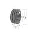 Poulie trapézoïdale SPC / C - 3 gorges - Ø200 mm - Moyeu amovible 2517 - Fonte