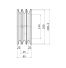 Poulie trapézoïdale SPC / C - 3 gorges - Ø200 mm - Moyeu amovible 2517 - Fonte