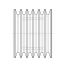 Poulie trapézoïdale SPC / C - 6 gorges - Ø200 mm - Moyeu amovible 3535 - Fonte