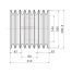 Poulie trapézoïdale SPC / C - 8 gorges - Ø200 mm - Moyeu amovible 3535 - Fonte