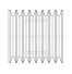 Poulie trapézoïdale SPC / C - 8 gorges - Ø200 mm - Moyeu amovible 3535 - Fonte