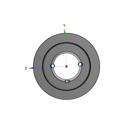 Poulie trapézoïdale SPC / C - 2 gorges - Ø224 mm - Moyeu amovible 3020 - Fonte