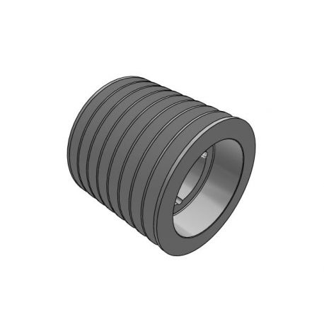 Poulie trapézoïdale SPC / C - 8 gorges - Ø224 mm - Moyeu amovible 3535 - Fonte