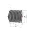 Poulie trapézoïdale SPC / C - 8 gorges - Ø224 mm - Moyeu amovible 3535 - Fonte