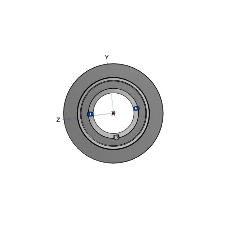 Poulie trapézoïdale SPC / C - 8 gorges - Ø224 mm - Moyeu amovible 3535 - Fonte