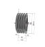 Poulie trapézoïdale SPC / C - 4 gorges - Ø250 mm - Moyeu amovible 3535 - Fonte