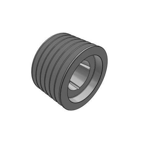 Poulie trapézoïdale SPC / C - 6 gorges - Ø250 mm - Moyeu amovible 3535 - Fonte