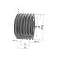 Poulie trapézoïdale SPC / C - 6 gorges - Ø250 mm - Moyeu amovible 3535 - Fonte