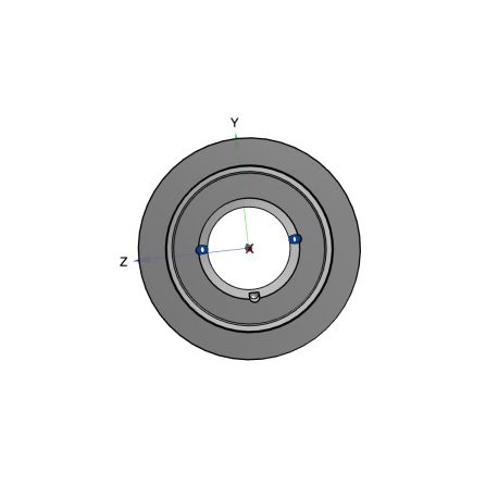 Poulie trapézoïdale SPC / C - 8 gorges - Ø250 mm - Moyeu amovible 3535 - Fonte