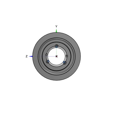 Poulie trapézoïdale SPC / C - 4 gorges - Ø280 mm - Moyeu amovible 3535 - Fonte