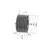 Poulie trapézoïdale SPC / C - 6 gorges - Ø280 mm - Moyeu amovible 3535 - Fonte