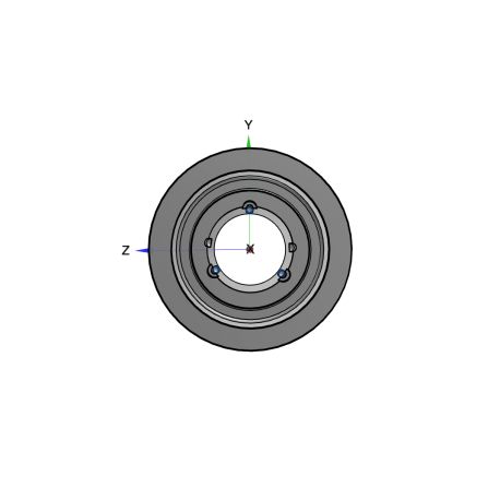 Poulie trapézoïdale SPC / C - 6 gorges - Ø280 mm - Moyeu amovible 3535 - Fonte