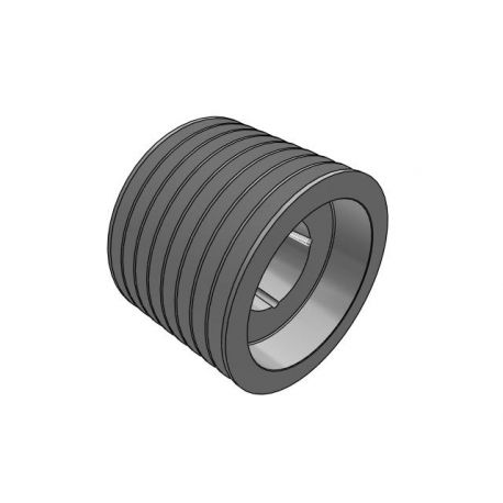 Poulie trapézoïdale SPC / C - 8 gorges - Ø280 mm - Moyeu amovible 3535 - Fonte