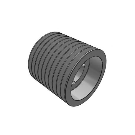 Poulie trapézoïdale SPC / C - 10 gorges - Ø280 mm - Moyeu amovible 4040 - Fonte