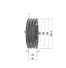Poulie trapézoïdale SPC / C - 3 gorges - Ø300 mm - Moyeu amovible 3535 - Fonte