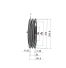 Poulie trapézoïdale SPC / C - 2 gorges - Ø315 mm - Moyeu amovible 3535 - Fonte