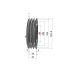 Poulie trapézoïdale SPC / C - 3 gorges - Ø315 mm - Moyeu amovible 3535 - Fonte
