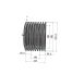 Poulie trapézoïdale SPC / C - 8 gorges - Ø315 mm - Moyeu amovible 4040 - Fonte