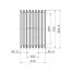 Poulie trapézoïdale SPC / C - 8 gorges - Ø315 mm - Moyeu amovible 4040 - Fonte