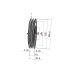 Poulie trapézoïdale SPC / C - 2 gorges - Ø335 mm - Moyeu amovible 3535 - Fonte
