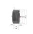 Poulie trapézoïdale SPC / C - 5 gorges - Ø335 mm - Moyeu amovible 3535 - Fonte