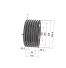 Poulie trapézoïdale SPC / C - 6 gorges - Ø335 mm - Moyeu amovible 3535 - Fonte
