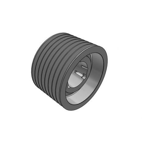Poulie trapézoïdale SPC / C - 8 gorges - Ø335 mm - Moyeu amovible 4040 - Fonte