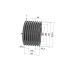 Poulie trapézoïdale SPC / C - 8 gorges - Ø335 mm - Moyeu amovible 4040 - Fonte