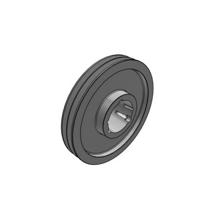 Poulie trapézoïdale SPC / C - 2 gorges - Ø400 mm - Moyeu amovible 3535 - Fonte