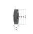 Poulie trapézoïdale SPC / C - 3 gorges - Ø400 mm - Moyeu amovible 3535 - Fonte