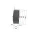 Poulie trapézoïdale SPC / C - 5 gorges - Ø400 mm - Moyeu amovible 3535 - Fonte